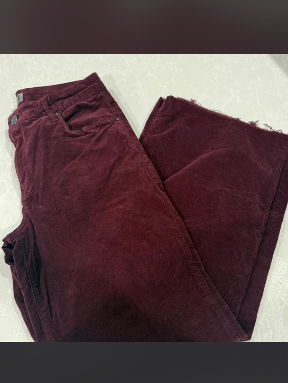 Kut from the Kloth Women's Wine Wide-Leg Corduroy Jeans